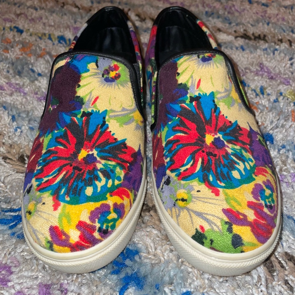 Steve Madden Floral Slip On Shoes